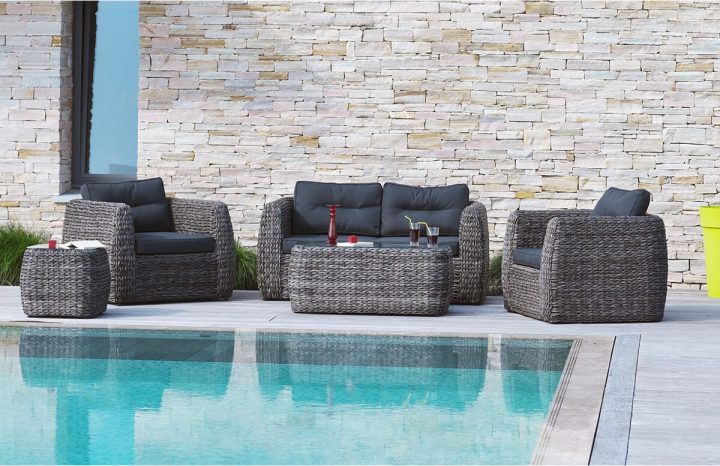 Salon De Jardin 4 Places En Résine Tressée Ronde – Le Rêve à Salon De Jardin Odenton Salon De Jardin 4 Places En Résine Tressée Ronde – Le Rêve à Salon De Jardin Odenton