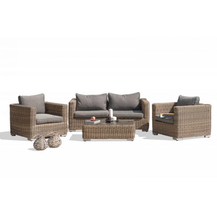 Salon De Jardin 4 Places En Résine Tressée Ronde – Le Rêve concernant Salon De Jardin De Luxe Salon De Jardin 4 Places En Résine Tressée Ronde – Le Rêve concernant Salon De Jardin De Luxe