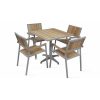 Salon De Jardin 4 Places - Table Carrée Et Chaises En Alu Et à Cdiscount Salon De Jardin
