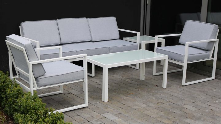 Salon De Jardin 5 Places En Aluminium | Oviala concernant Salon De Jardin Centrakor Salon De Jardin 5 Places En Aluminium | Oviala concernant Salon De Jardin Centrakor