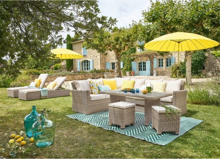 Salon De Jardin 6 Places En Résine Tressée Beige Sardaigne serapportantà Salon De Jardin Maison Du Monde Salon De Jardin 6 Places En Résine Tressée Beige Sardaigne serapportantà Salon De Jardin Maison Du Monde