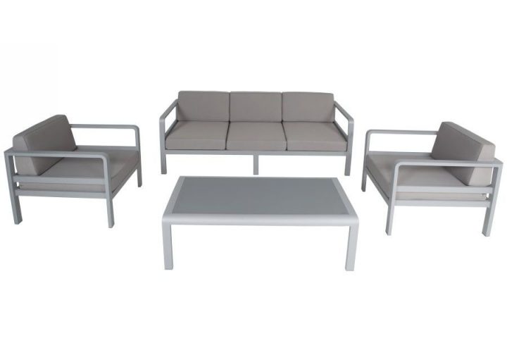 Salon De Jardin Alu, Canapé 3 P + 2 Fauteuils, Avec serapportantà Salon De Jardin En Alu Salon De Jardin Alu, Canapé 3 P + 2 Fauteuils, Avec serapportantà Salon De Jardin En Alu