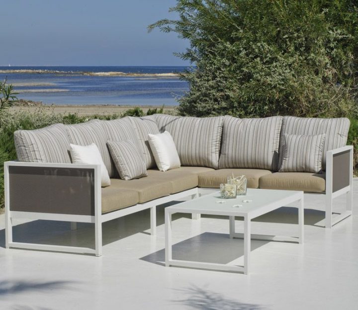 Salon De Jardin Aluminium – Blooma Jazz – Jardin Piscine dedans Blooma Salon De Jardin