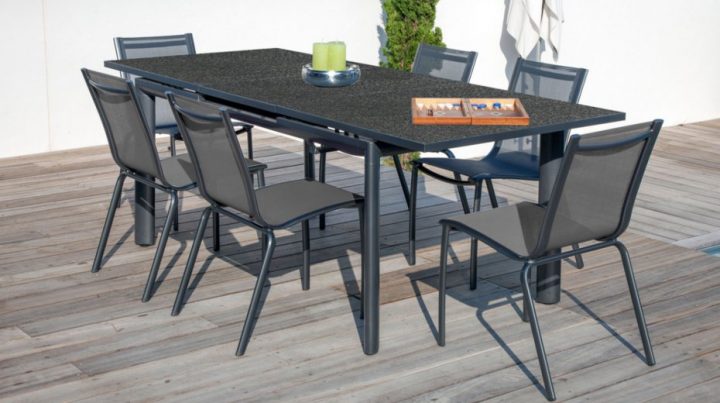Salon De Jardin Aluminium Et Verre 8 Places – Jardin pour Salon De Jardin Aluminium 8 Places