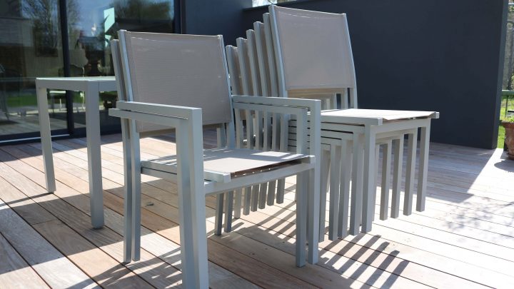 Salon De Jardin Aluminium Table De Jardin 8 Places avec Salon De Jardin Aluminium 8 Places