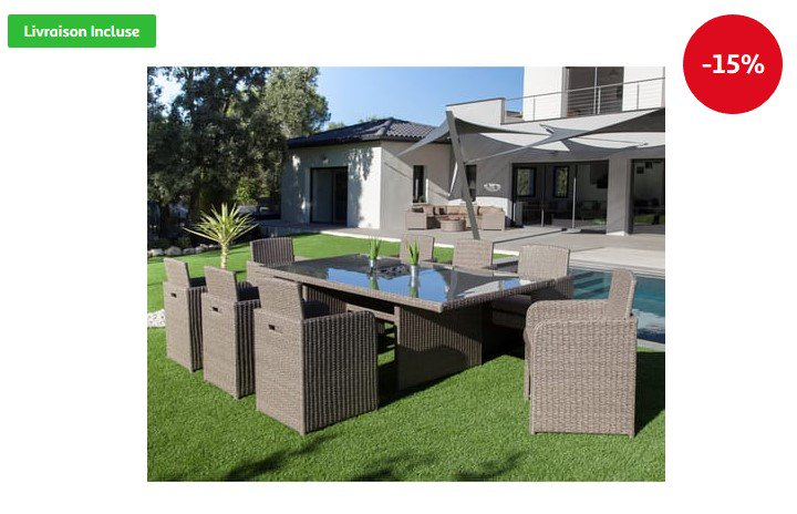 Salon De Jardin Auchan.fr – Châlet, Maison Et Cabane dedans Auchan Salon De Jardin