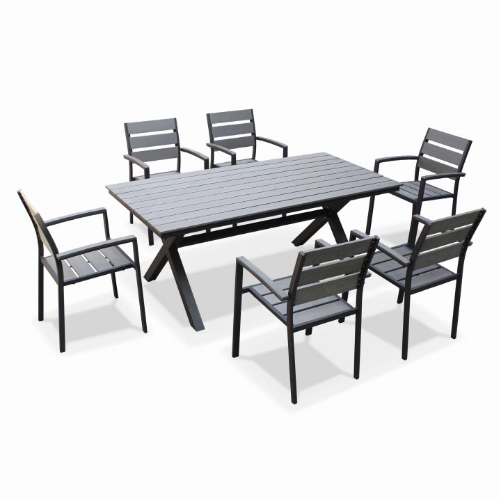 Salon De Jardin Azua Taupe – Jardin Piscine Et Cabane à Salon De Jardin Azua