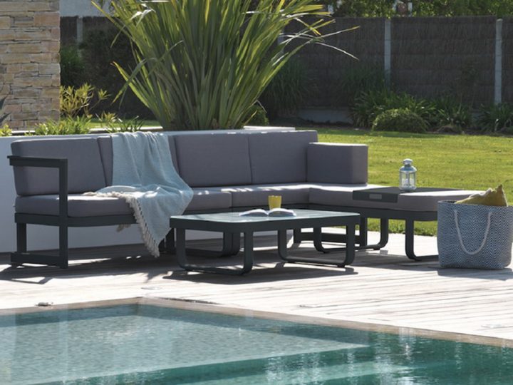 Salon De Jardin Barcelona 6 Places Aluminium Gris concernant Sallon De Jardin Salon De Jardin Barcelona 6 Places Aluminium Gris concernant Sallon De Jardin