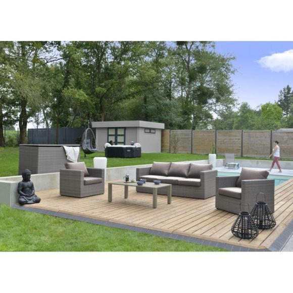Salon De Jardin Bas Durban Pas Cher Achat Vente Ensembles encequiconcerne Salon De Jardin Aluminium Pas Cher