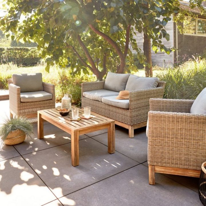 Salon De Jardin Bas En Résine Tressée Et Bois | Leroy destiné Leroy Merlin Salon De Jardin En Résine Tressée Salon De Jardin Bas En Résine Tressée Et Bois | Leroy destiné Leroy Merlin Salon De Jardin En Résine Tressée