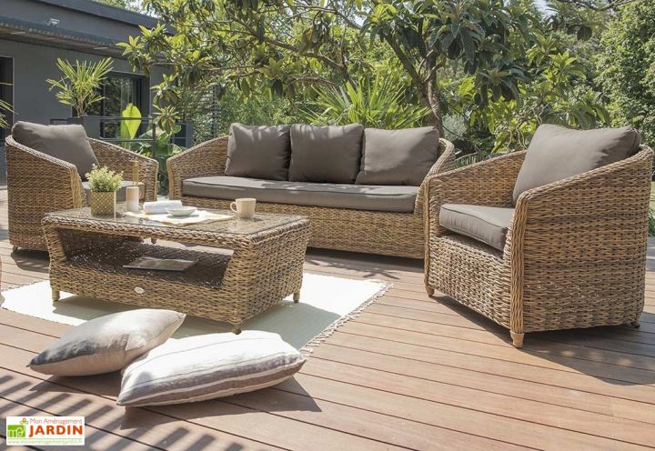 Salon De Jardin Bas Resine Gris – Châlet, Maison Et Cabane destiné Salon De Jardin Cap Est