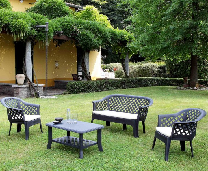 Salon De Jardin Bas Veranda Anthracite Avec Coussins intérieur Salon De Jardin But Salon De Jardin Bas Veranda Anthracite Avec Coussins intérieur Salon De Jardin But