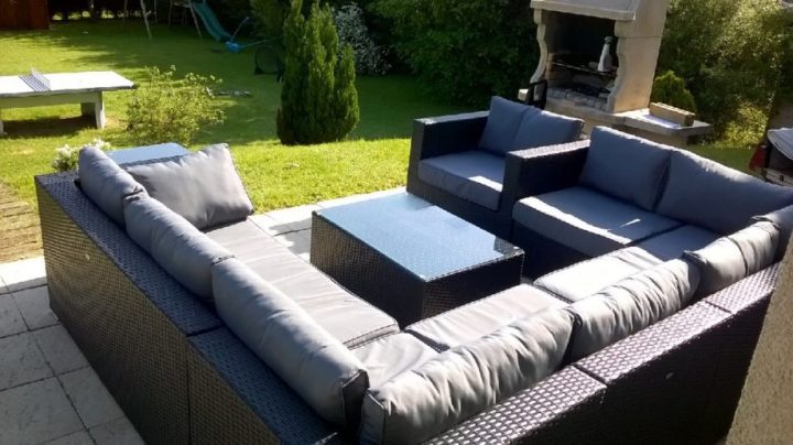 Salon De Jardin Composite Personnes 2017 Avec Table De encequiconcerne Salon De Jardin 10 Personnes