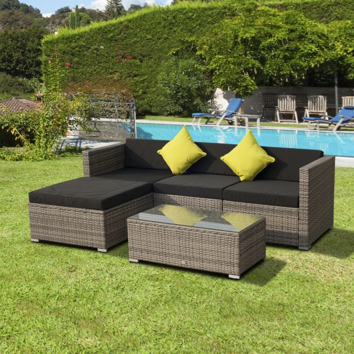 Salon De Jardin D'Angle Pas Cher – Mobilier De Jardin Et pour Salon De Jardin Resine Tressée Pas Cher