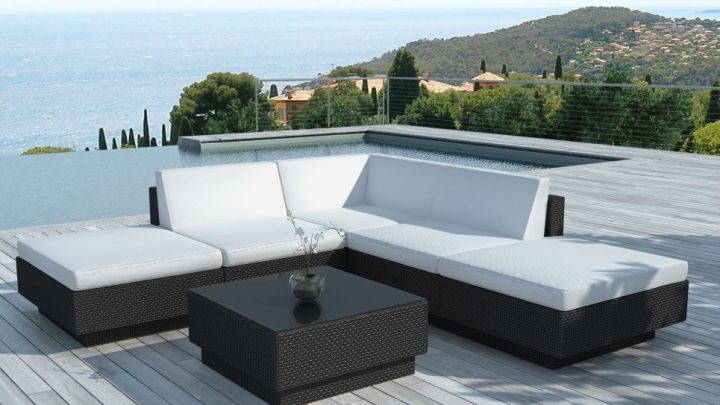 Salon De Jardin Design 6 Places En Résine Tressée dedans Salon De Jardin Auchan 2020