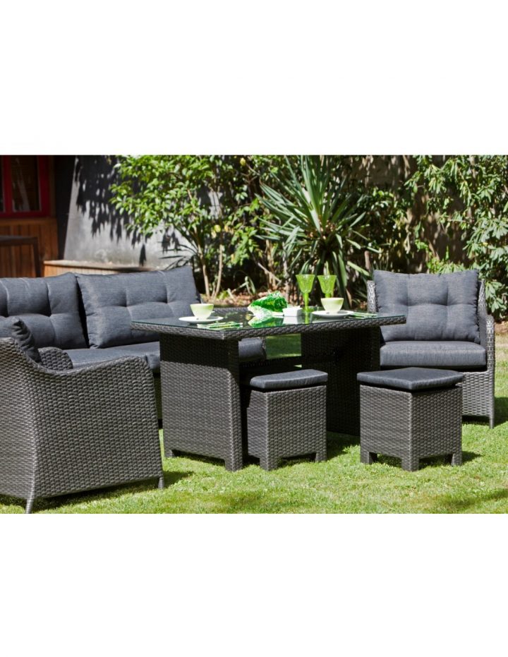 Salon De Jardin Détente Ivory 6 Pièces En Résine Tressée avec Destockage Salon De Jardin Resine Tressee