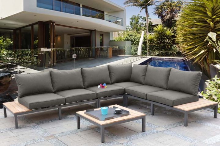 Salon De Jardin En Aluminium – Bonny avec Adov Salon De Jardin