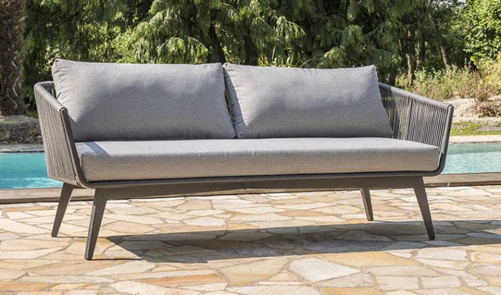 Salon De Jardin En Corde Tressée 5 Places Florence avec Salon De Jardin Destockage