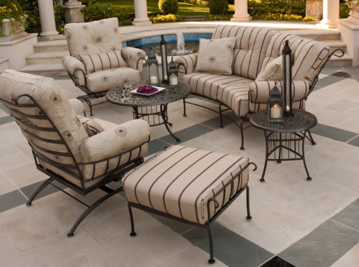 Salon, De, Jardin, En, Fer, Forge, En, Promotion, Pas destiné Decoration De Jardin En Fer Forgé