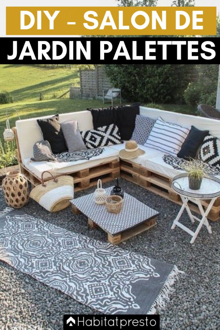 Salon De Jardin En Palettes : 10 Idées Déco Originales (Avec pour Fabriquer Meubles Jardin Avec Des Palettes