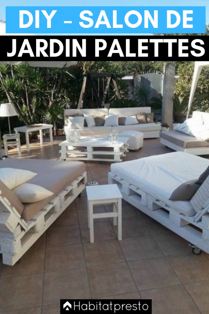 Salon De Jardin En Palettes : 10 Idées Déco Originales destiné Fabriquer Meubles Jardin Avec Des Palettes