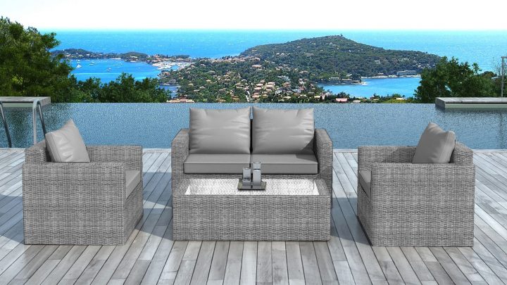 Salon De Jardin En Résine Tressée – Collection Venise concernant Salon De Jardin Resine Tresse