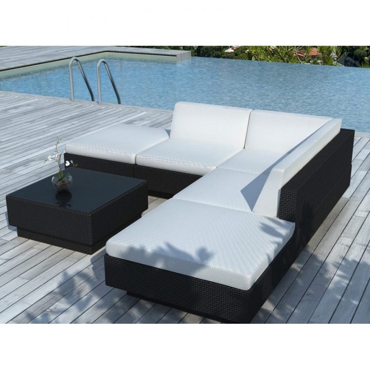 Salon De Jardin En Résine Tressée "Glory" Noir avec Amazon Salon De Jardin En Resine Tressee