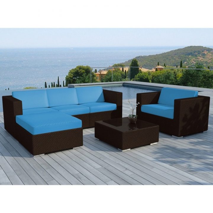 Salon De Jardin En Résine "Valentino" Bleu & Marron destiné Salon De Jardin Jade Salon De Jardin En Résine "Valentino" Bleu & Marron destiné Salon De Jardin Jade