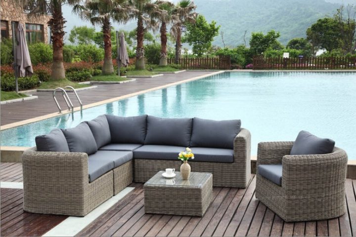 Salon De Jardin En Rsine Tresse Ronde Aubane Osier , Salon pour Salon De Jardin Tressé Leclerc