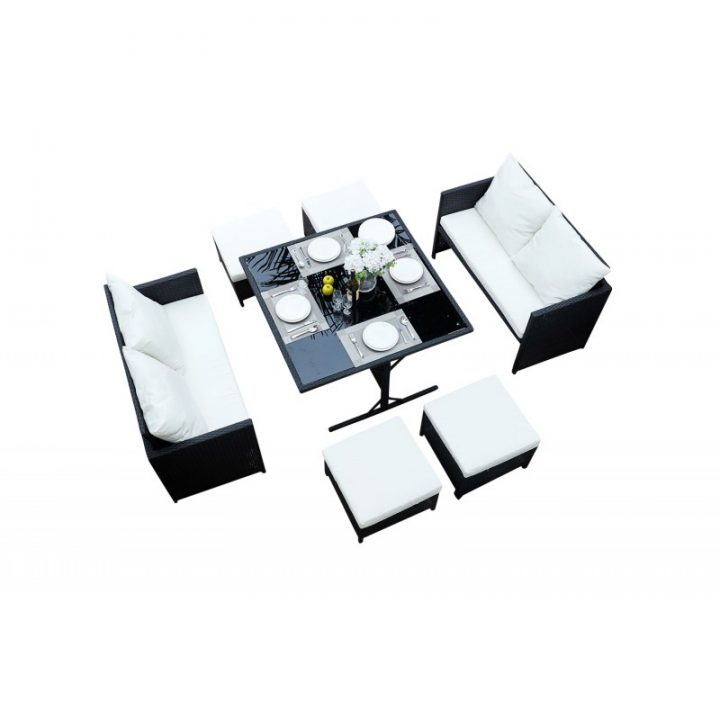 Salon De Jardin Encastrable 8 Places En Résine Tressée avec Salon De Jardin Table Haute Salon De Jardin Encastrable 8 Places En Résine Tressée avec Salon De Jardin Table Haute