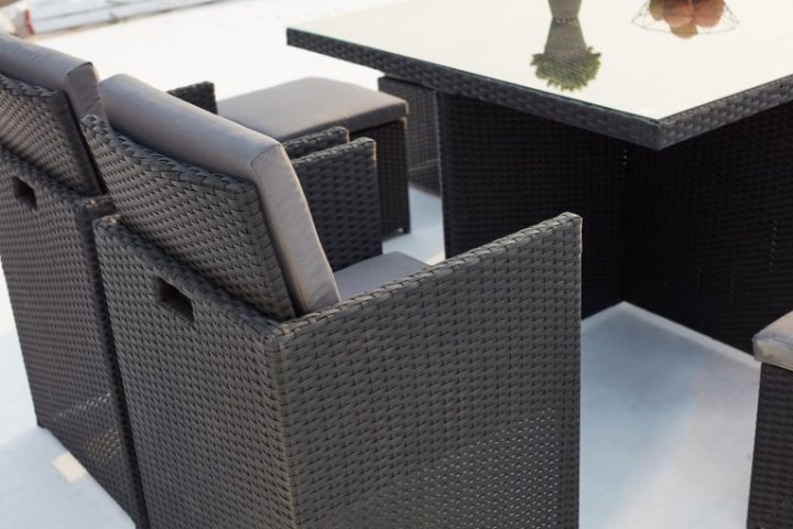 Salon De Jardin Encastrable 8 Places En Résine Tressée destiné Salon De Jardin Monaco