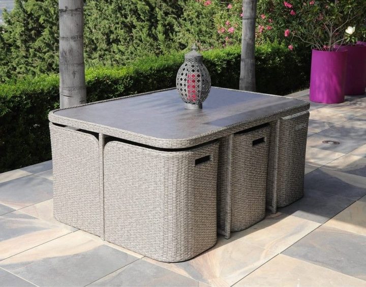 Salon De Jardin Encastrable Thym 6 Personnes Pas Cher tout Salon De Jardin Auchan Noyelles Godault