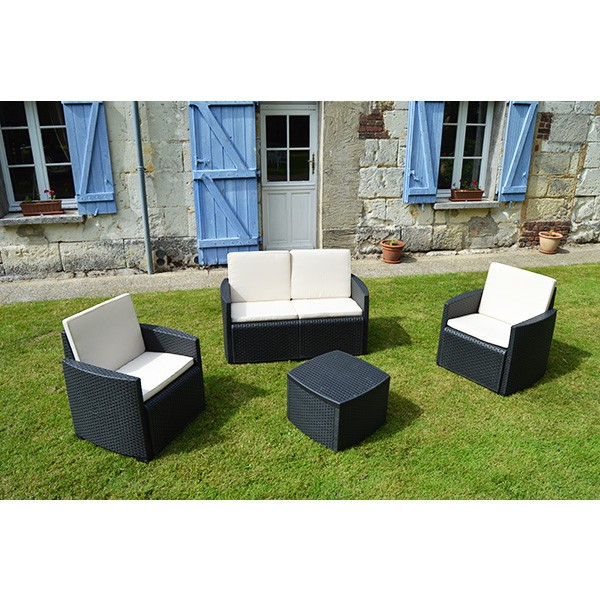 Salon De Jardin Etna Résine Tressée Anthracite – 4 pour Salon De Jardin Naxos Salon De Jardin Etna Résine Tressée Anthracite – 4 pour Salon De Jardin Naxos