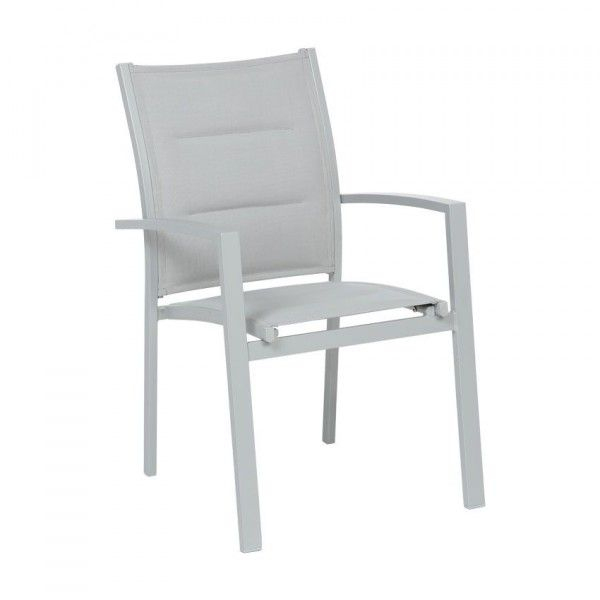 Salon De Jardin Extensible Azua Gris – 6 À 10 Personnes pour Salon De Jardin Azua