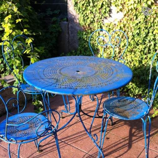 Salon De Jardin Fer Forgé À Retaper Sur Le Bon Coin concernant Salon Jardin Fer Forgé Occasion Le Bon Coin