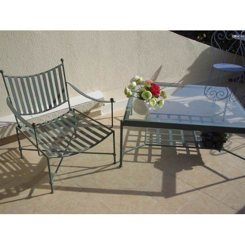 Salon De Jardin Fer Forge Pas Cher Ou D'Occasion | Rakuten dedans Salon De Jardin En Fer Forgé