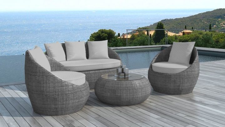 Salon De Jardin Gris En Résine Tressée – Mailleraye.fr Jardin intérieur Salon De Jardin Résine Tressée Leroy Merlin