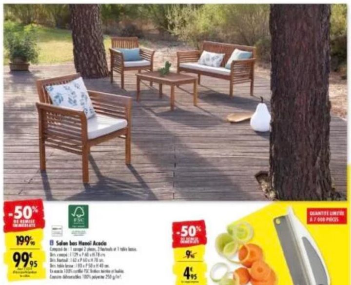 Salon De Jardin Hanoi : Sofa + 2 Fauteuils + Table Basse dedans Salon De Jardin Carrefour Market Salon De Jardin Hanoi : Sofa + 2 Fauteuils + Table Basse dedans Salon De Jardin Carrefour Market