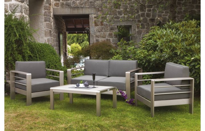 Salon De Jardin Haut De Gamme Taupe En Aluminium Brossé concernant Salon De Jardin D Occasion Salon De Jardin Haut De Gamme Taupe En Aluminium Brossé concernant Salon De Jardin D Occasion