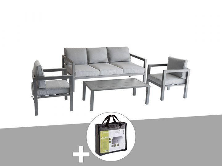 Salon De Jardin Hesperide Acier Modèle Azua 5 Places pour Salon De Jardin Azua