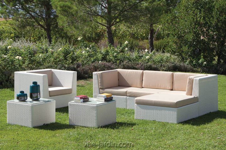 Salon De Jardin Moderne En Osier Tressé Blanc Ou Noir New tout Sallon De Jardin Salon De Jardin Moderne En Osier Tressé Blanc Ou Noir New tout Sallon De Jardin