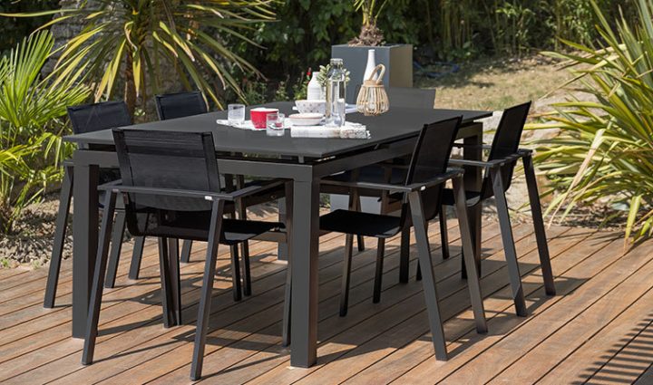 Salon De Jardin Moderne Et Extensible 6 Places Anthracite intérieur Salon De Jardin Discount Salon De Jardin Moderne Et Extensible 6 Places Anthracite intérieur Salon De Jardin Discount