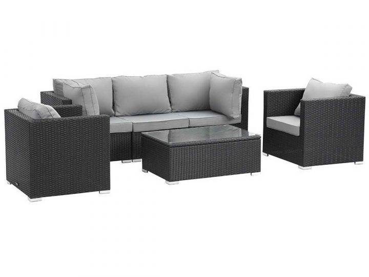 Salon De Jardin Modulable En Résine Tressée "Panama pour Salon De Jardin Resine Tresse