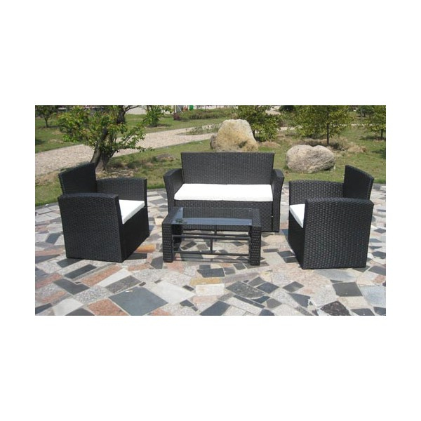 Salon De Jardin Noir Pas Cher – L'Habis serapportantà Salon De Jardin Resine Tressée Pas Cher