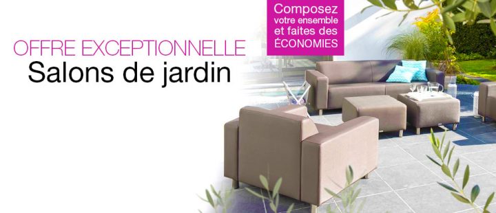 Salon De Jardin Pas Cher : Canapé, Table-Basse – Événement pour Truffaut Salon De Jardin