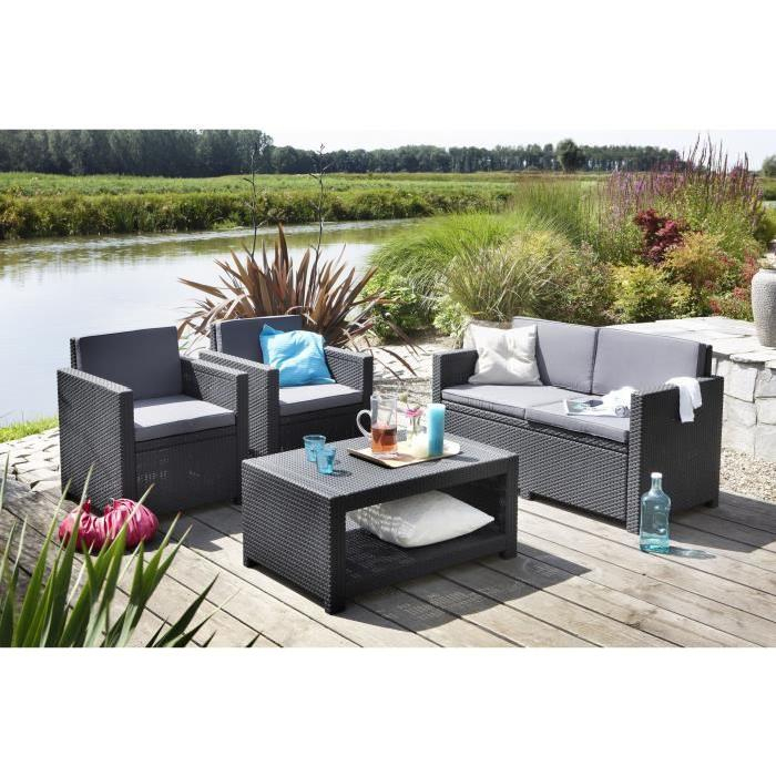 Salon De Jardin Plastique Pas Cher | Idées De Décoration tout Salon De Jardin Tressé Pas Cher