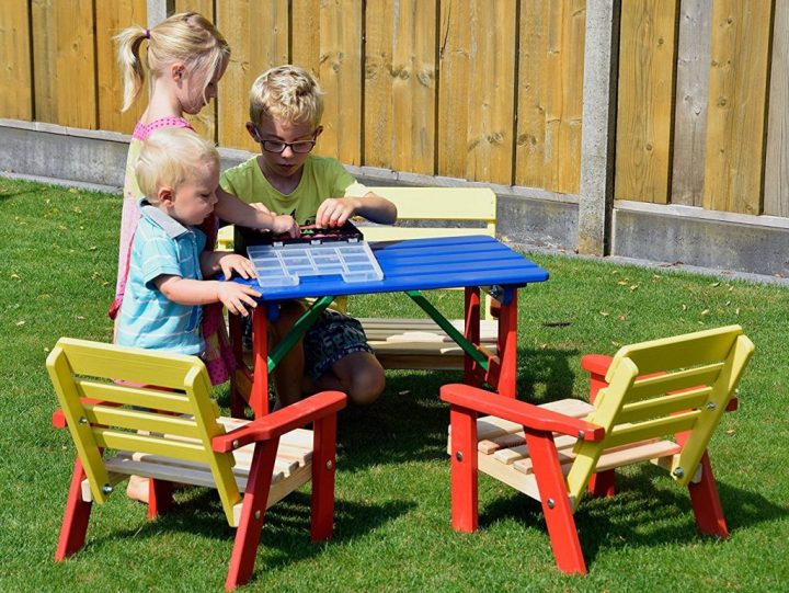 Salon De Jardin Pour Enfants : Du Mobilier Comme Les intérieur Salon De Jardin Pour Enfant