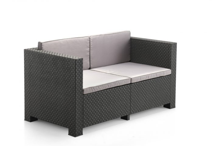 Salon De Jardin Resine 4 Places Gris Ankara Coffre dedans Salon De Jardin Resine Gris