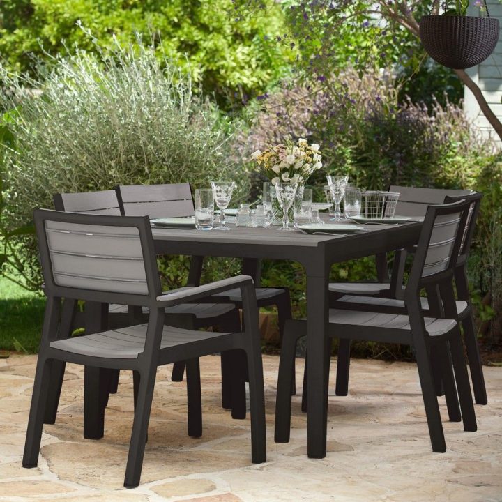 Salon De Jardin Résine Harmony : Table + 6 Fauteuils A pour Sallon De Jardin Salon De Jardin Résine Harmony : Table + 6 Fauteuils A pour Sallon De Jardin