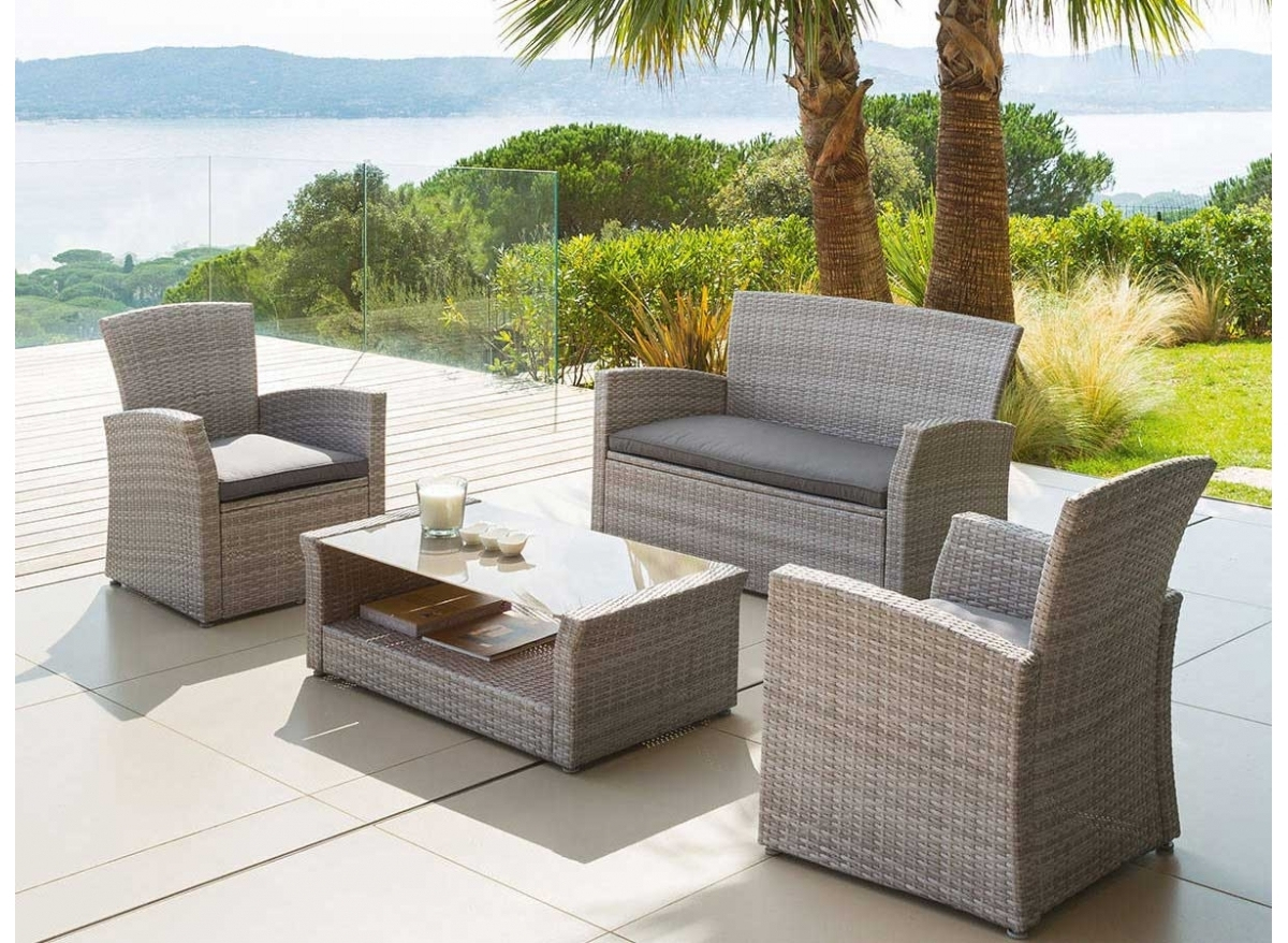 Salon De Jardin Resine Tressee Hesperide Bora Bora Noir pour Housse Pour Salon De Jardin En Resine Tressee